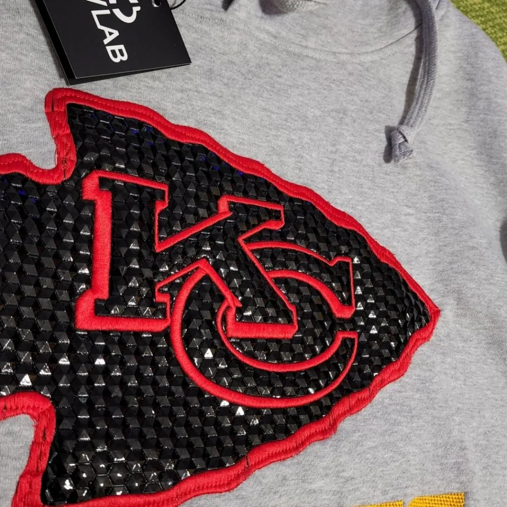 Kansas City Chiefs Hoodie Embroidery applique - Picture 3 of 4